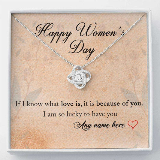 Girlfriend Necklace, International Women’S Day Gift For Her, Gifts For Women, Custom Name Women’S Day Card Gifts For Friend Rakva