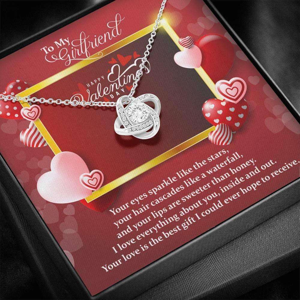 Girlfriend Necklace, Love Knot Necklace Gift For Girlfriend Valentine Gift “ Your Love Is The Best Gift Gifts For Friend Rakva