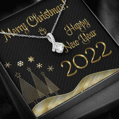 Girlfriend Necklace, Merry Christmas And Happy New Year Gift For Her Gifts For Friend Rakva