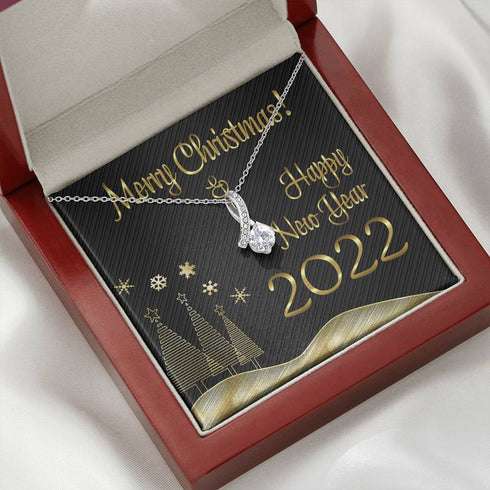 Girlfriend Necklace, Merry Christmas And Happy New Year Gift For Her Gifts For Friend Rakva