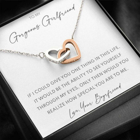 Girlfriend Necklace, Necklace For Girlfriend, Valentines Day Gift, Anniversary Necklace Gift From Boyfriend Gifts For Friend Rakva