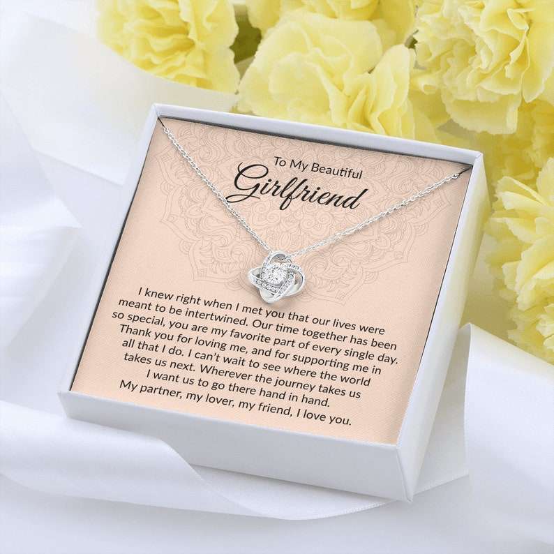 Girlfriend Necklace, Necklace For Girlfriend, Valentines Day Gift For Girlfriend, Anniversary Necklace For Girlfriend, Promise Necklace Gifts For Friend Rakva