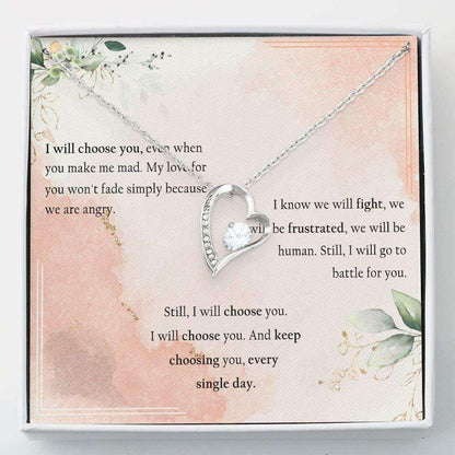 Girlfriend Necklace, Necklace For Women Girl “ I Will Choose You Necklace “ Gift For Her Necklace Gifts For Friend Rakva