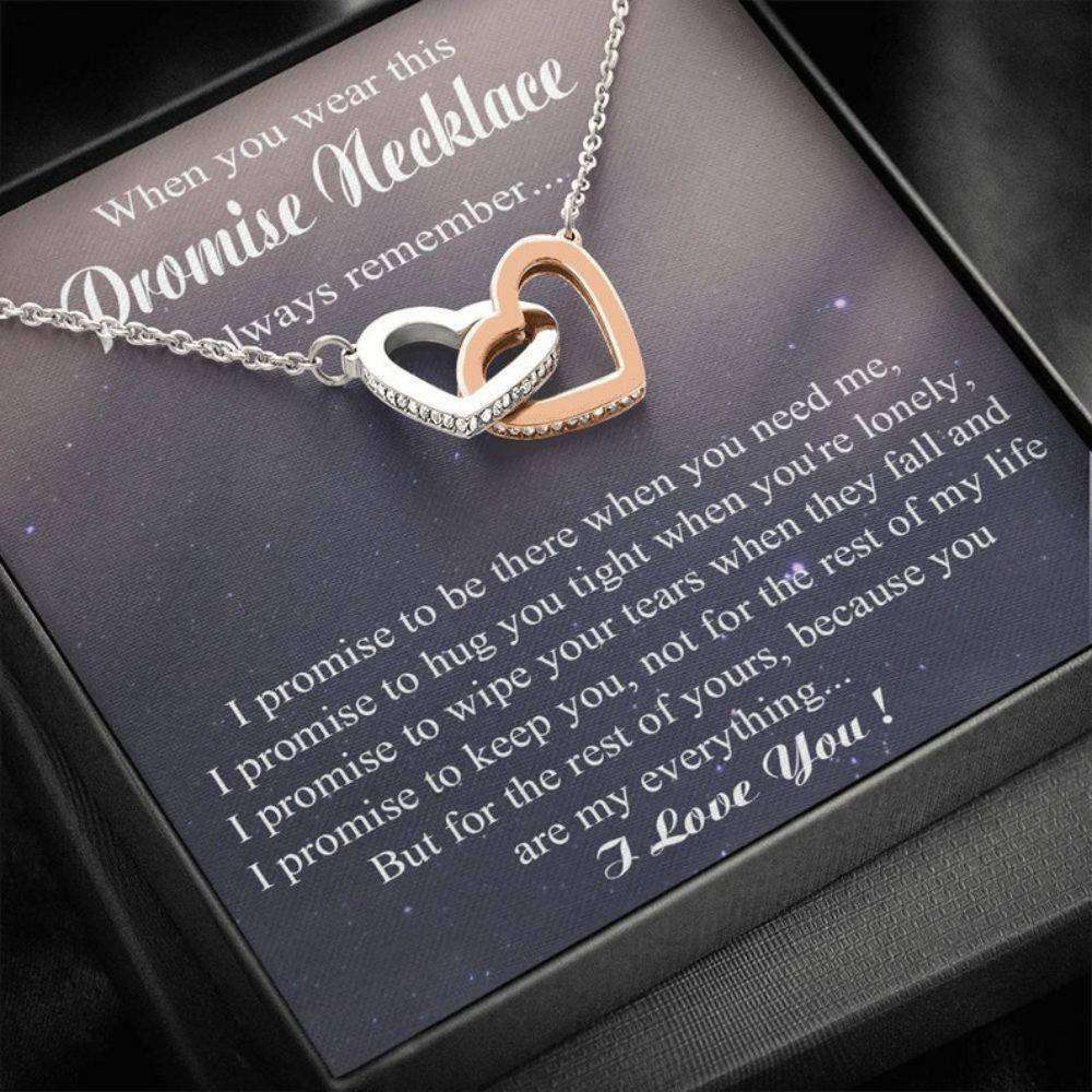 Girlfriend Necklace, Pinky Promise Necklace, Promise Necklace For Girlfriend, Anniversary Necklace Gift For Girlfriend, Promise Jewelry Gifts For Friend Rakva