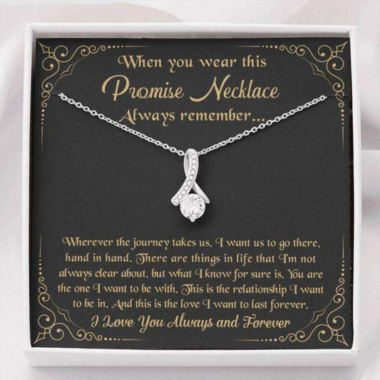 Girlfriend Necklace, Promise Necklace For Girlfriend From Boyfriend, Girlfriend Gifts Gifts For Boyfriend Rakva