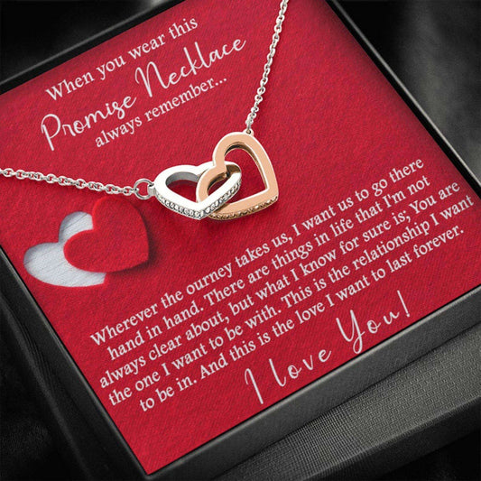 Girlfriend Necklace, Promise Necklace For Girlfriend From Boyfriend, Promise Necklace For A Couple, Promise Necklace For Her Gifts For Friend Rakva