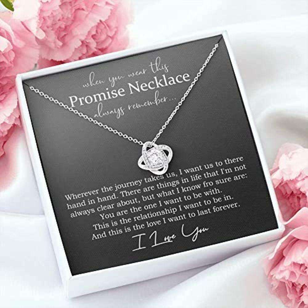 Girlfriend Necklace, Promise Necklace For Girlfriend From Boyfriend, Promise Necklace For Her Gifts For Friend Rakva