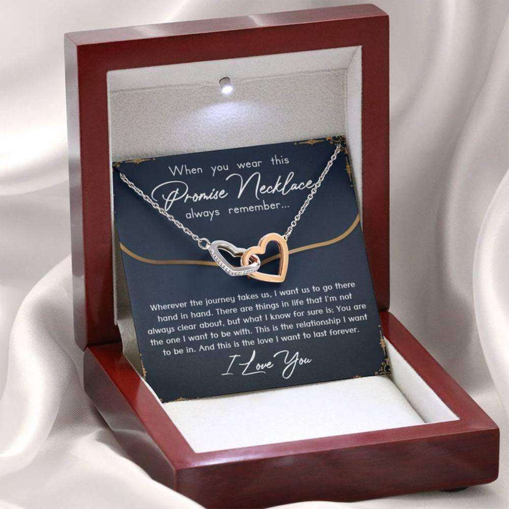 Girlfriend Necklace, Promise Necklace For Girlfriend From Boyfriend, Promise Necklace For Her, Girlfriend Anniversary, Gift For Girlfriends Birthday Gifts For Friend Rakva