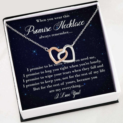 Girlfriend Necklace, Promise Necklace For Girlfriend “ Necklace For Couple “ Necklace With Gift Box For Birthday Christmas For Karwa Chauth Rakva