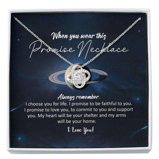 Girlfriend Necklace, Promise Necklace Gift For Her, Gift For Girlfriend From Boyfriend Custom Necklace Gifts For Friend Rakva