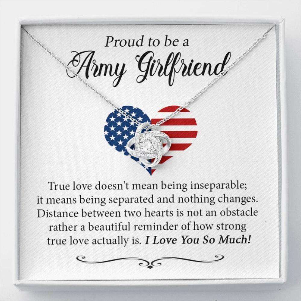 Girlfriend Necklace, Proud Army Girlfriend Gift, Necklace For Army Girlfriend, Us Army Girlfriend, Police Girlfriend Gift, Girlfriend Anniversary Gifts For Friend Rakva