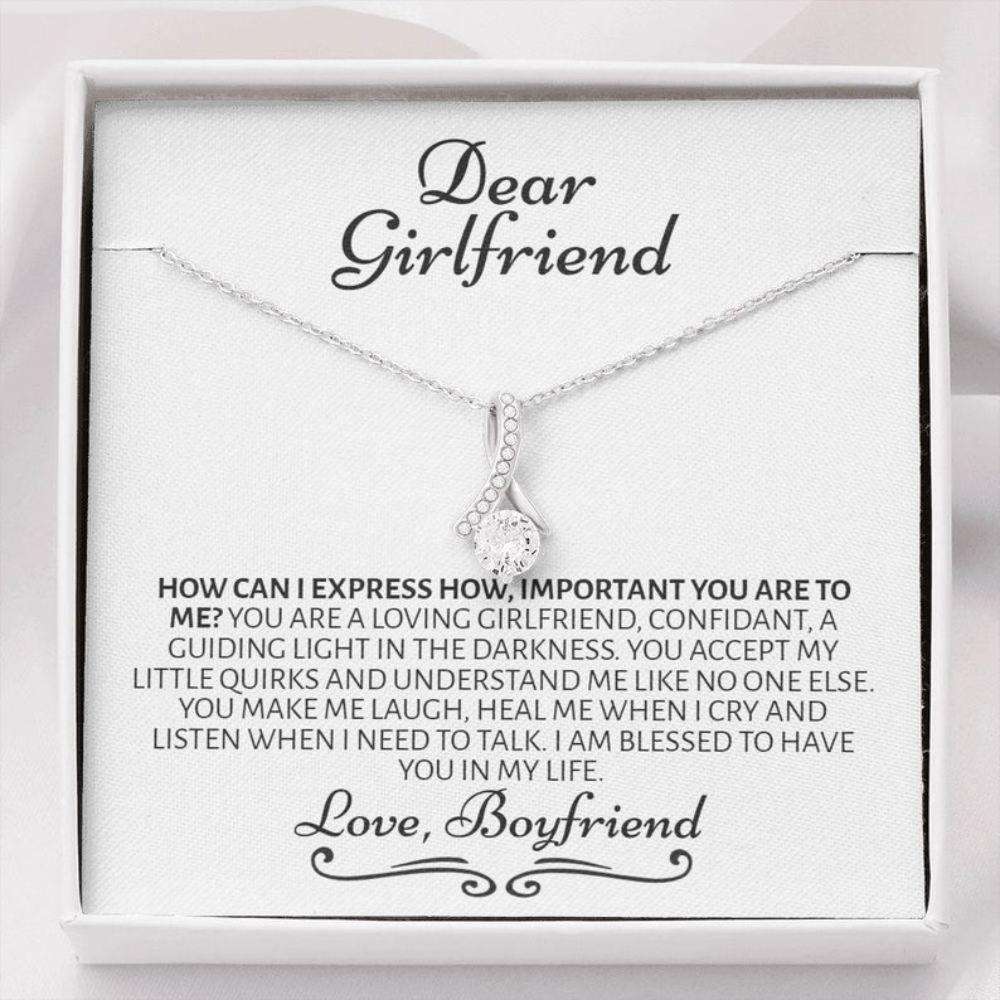 Girlfriend Necklace, Romantic Necklace For Girlfriend, Cute Gift For Girlfriend, Girlfriend Birthday Anniversary Gift, Meaningful, Thoughtful Gifts For Friend Rakva