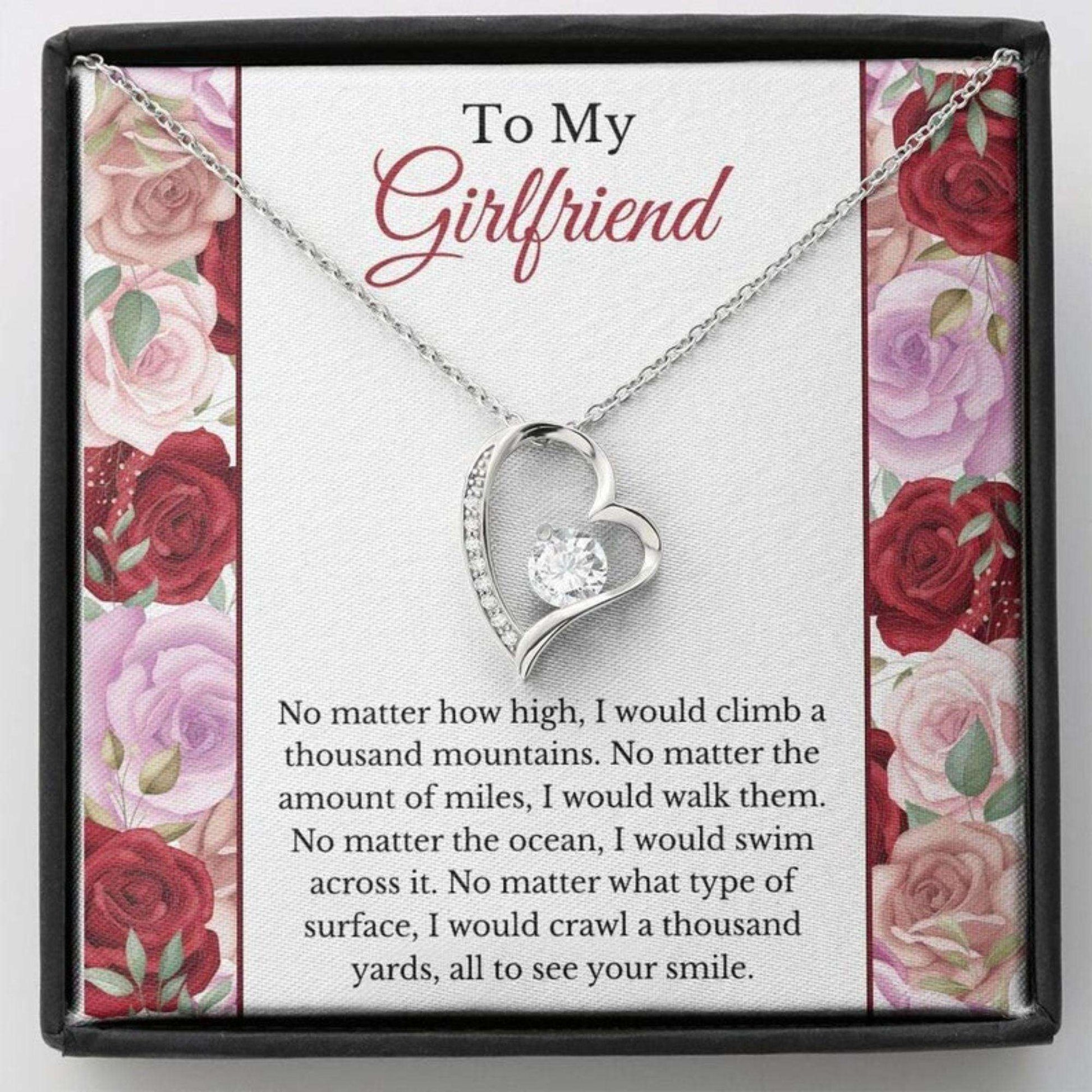 Girlfriend Necklace, Romantic Valentine’S Day Necklace Gift For Girlfriend, Happy Valentine’S Day Necklace Gift For Her Gifts For Friend Rakva