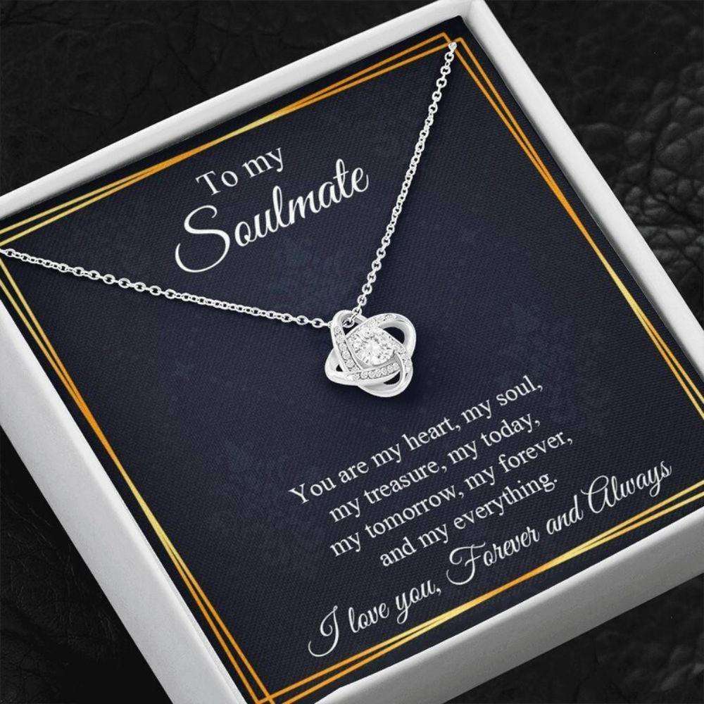 Girlfriend Necklace, Soulmate Gift Necklace, Necklace For Girlfriend, Gift For Girlfriend Anniversary Gifts For Friend Rakva