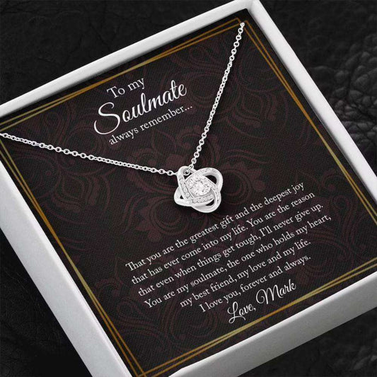 Girlfriend Necklace, Soulmate Gift Necklace, Necklace For Girlfriend, Gift For Girlfriend Anniversary Gifts For Friend Rakva