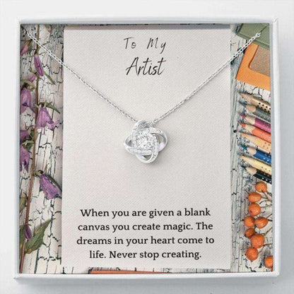 Girlfriend Necklace, To My Artist Stronger Together “ Gift Necklace With Message Card Gifts For Friend Rakva