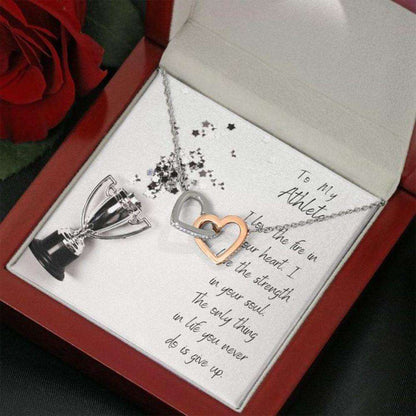 Girlfriend Necklace, To My Athlete “ Gift Necklace With Message Card Gifts For Friend Rakva