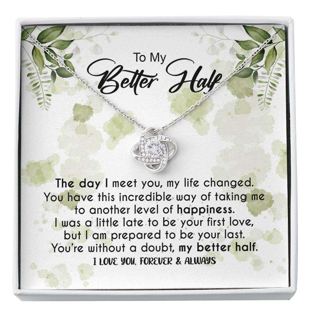 Girlfriend Necklace, To My Better Half, You Are My Better Half, Romantic Love Gift, A Gift For Someone You Love, Thoughtful Gift Custom Necklace Gifts For Friend Rakva