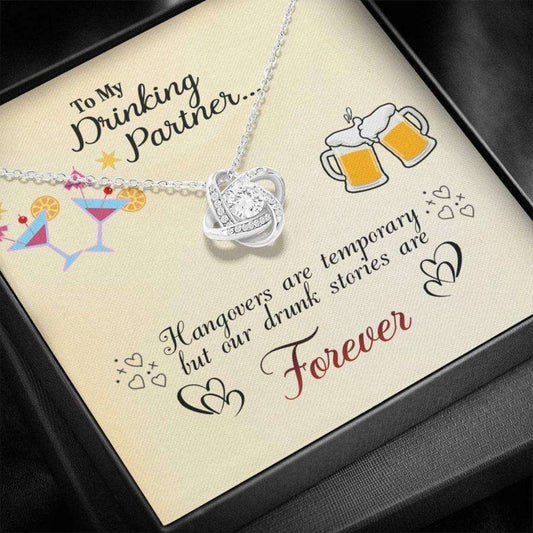 Girlfriend Necklace, To My Drinking Partner Necklace, Gift For Drinking Partner, Drinking Partner Gift Set Gifts For Soulmate Rakva