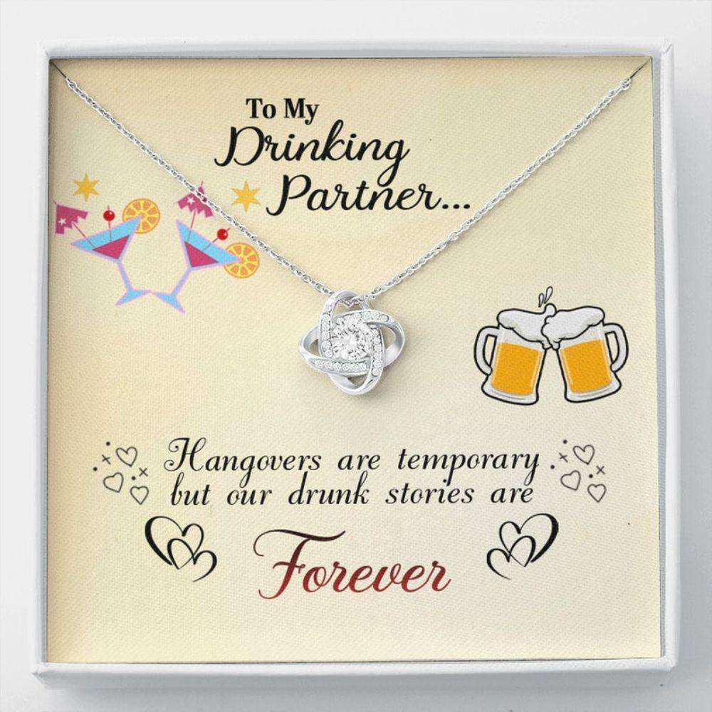 Girlfriend Necklace, To My Drinking Partner Necklace, Gift For Drinking Partner, Drinking Partner Gift Set Gifts For Soulmate Rakva