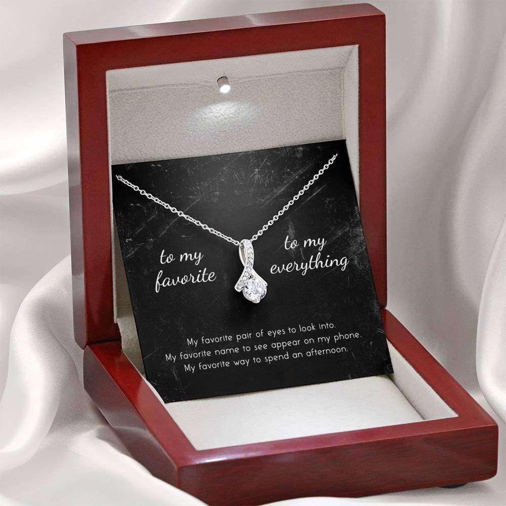 Girlfriend Necklace, To My Favorite, To My Everything Alluring Beauty Necklace Gift For Bride Rakva