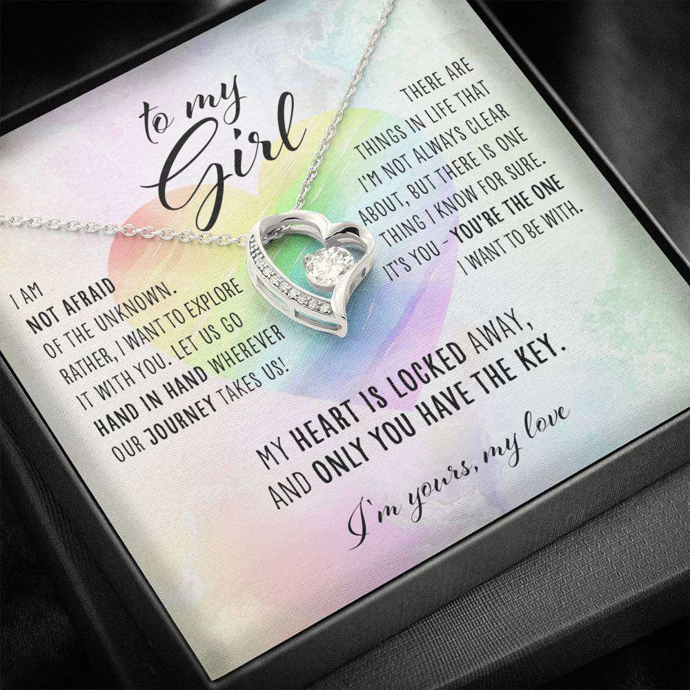 Girlfriend Necklace, To My Girl “ Lesbian Lgbtq Forever Love Necklace Gifts For Friend Rakva