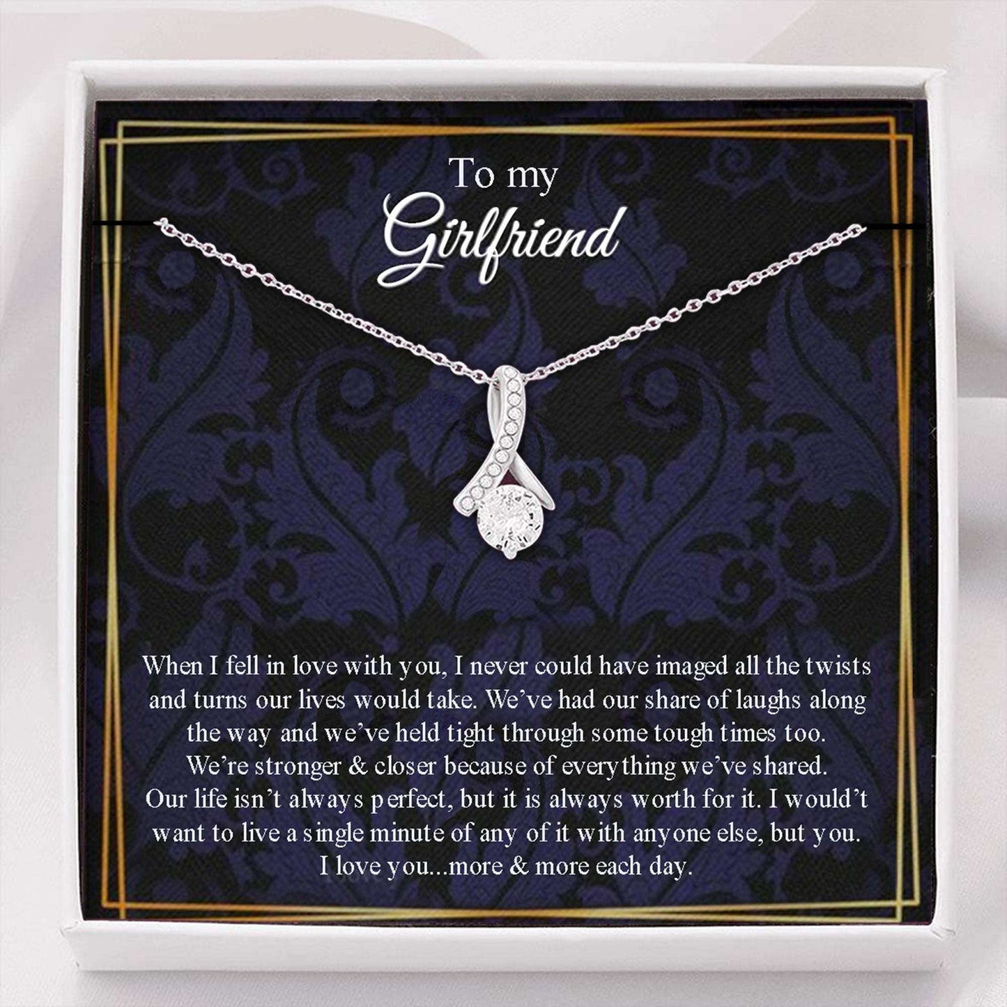 Girlfriend Necklace, To My Girlfriend Gift Necklace, Necklace For Girlfriend, Gift For Her, Anniversary Gift Gifts For Friend Rakva