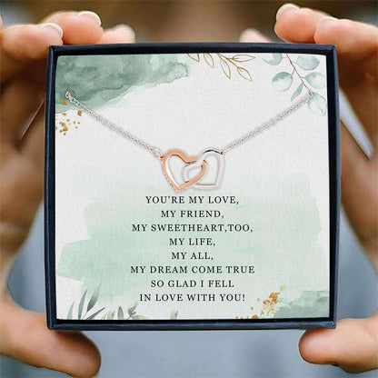 Girlfriend Necklace, To My Girlfriend, My Love Necklace Card Message “ Necklace, Jewelry For Her Gifts For Friend Rakva