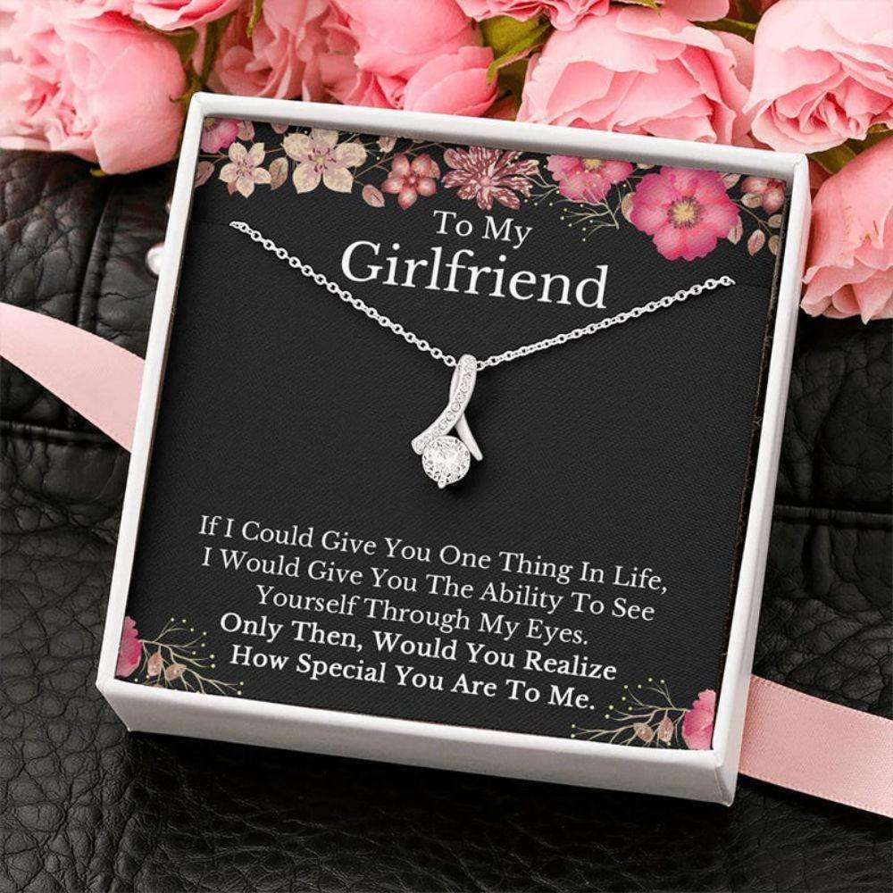 Girlfriend Necklace, To My Girlfriend Necklace, Anniversary Birthday Christmas Gift For Girlfriend Gifts For Boyfriend Rakva