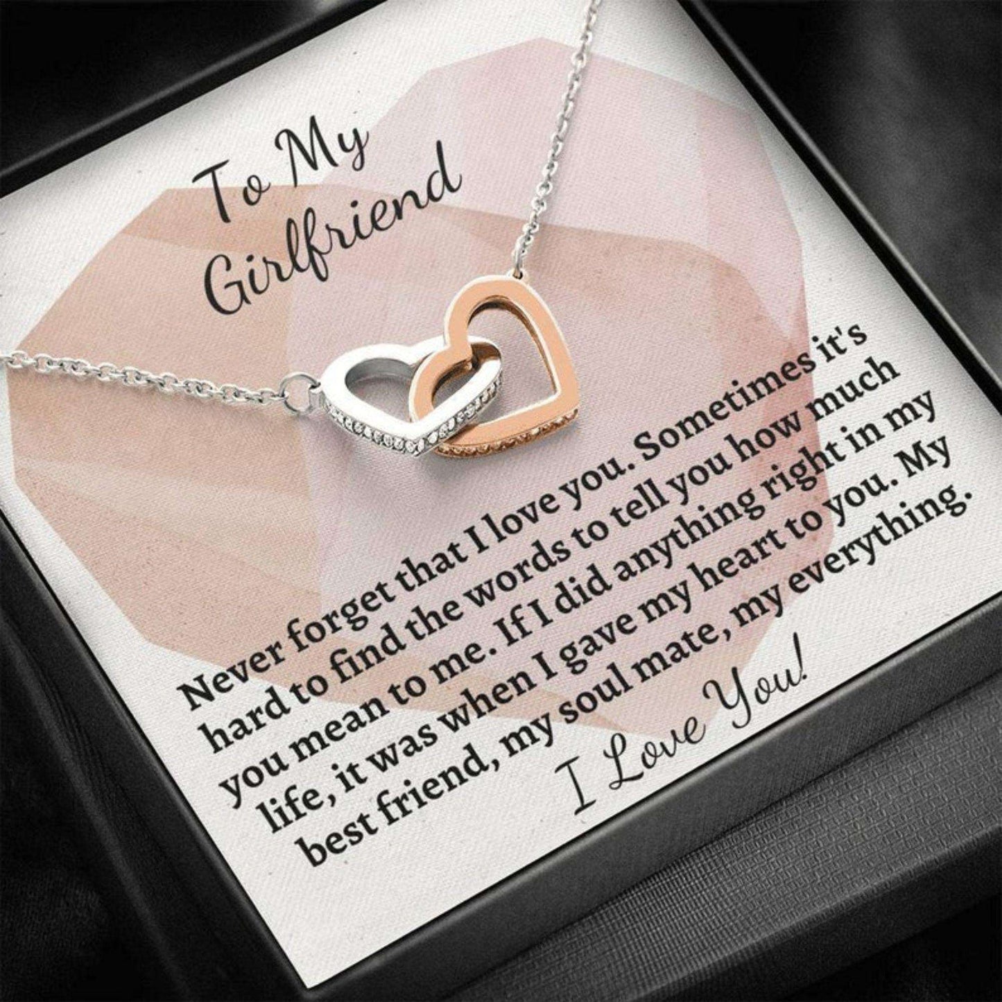 Girlfriend Necklace, To My Girlfriend Necklace Anniversary Necklace Gift For Girlfriend, Necklace For Girlfriend Gifts For Friend Rakva