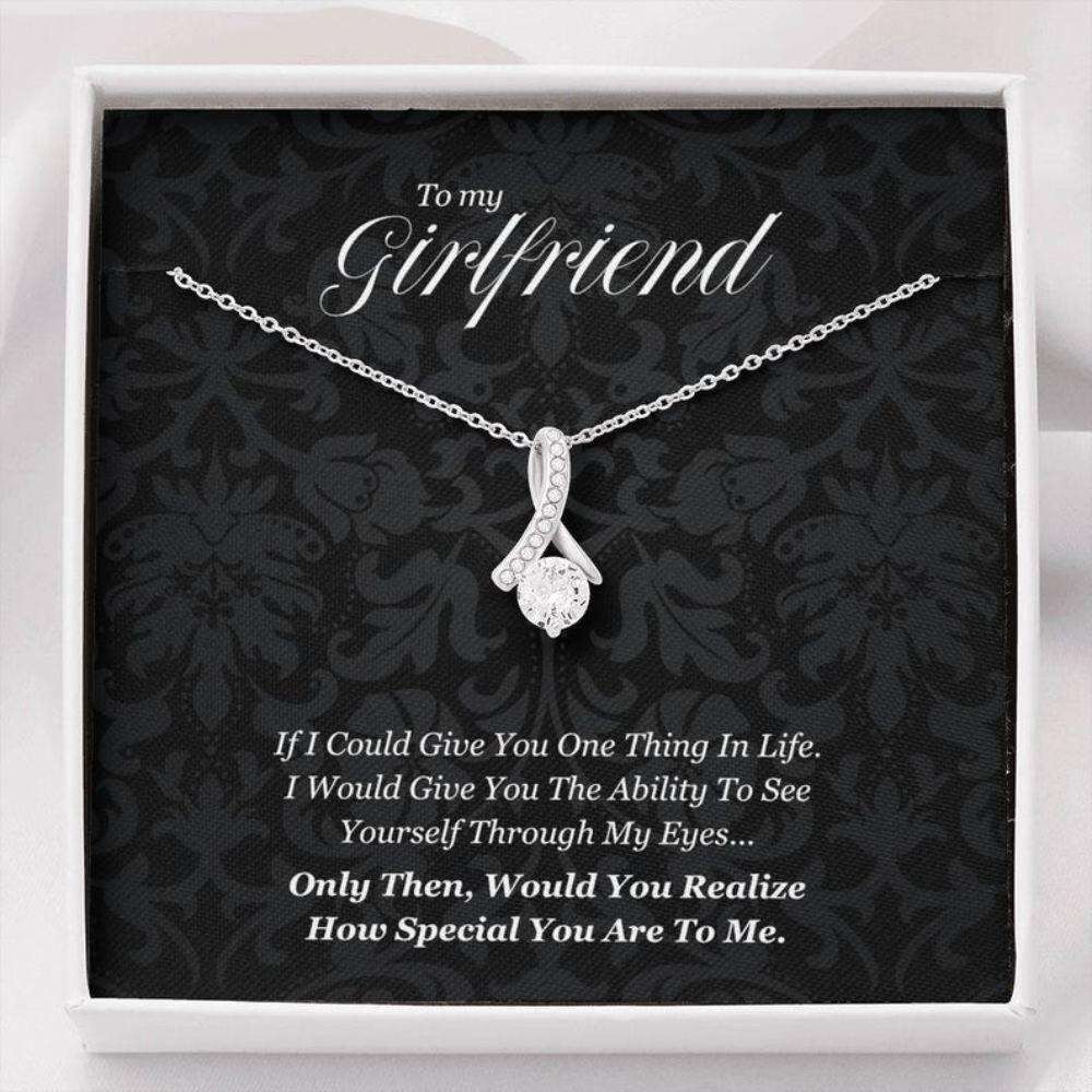 Girlfriend Necklace, To My Girlfriend Necklace “ Birthday Christmas Gift For Girlfriend From Boyfriend Gifts For Friend Rakva