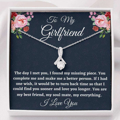 Girlfriend Necklace, To My Girlfriend Necklace Gift, Beautiful Necklace Gift For Her Birthday, Anniversary Gifts For Friend Rakva