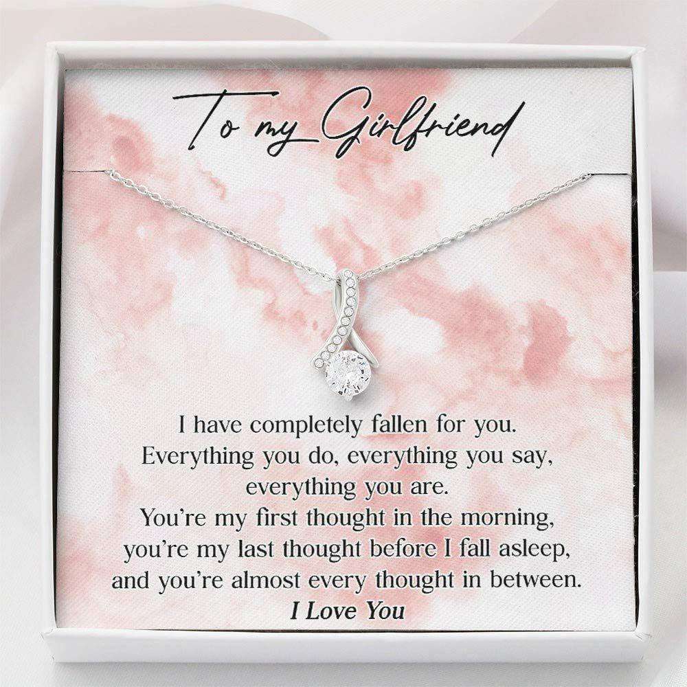 Girlfriend Necklace, To My Girlfriend Necklace Gift “ Falling For You “ Necklace With Gift Box Gifts For Friend Rakva