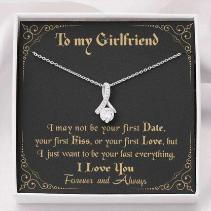 Girlfriend Necklace, To My Girlfriend Necklace Gift “ Last Everything Alluring Necklace Gifts For Boyfriend Rakva