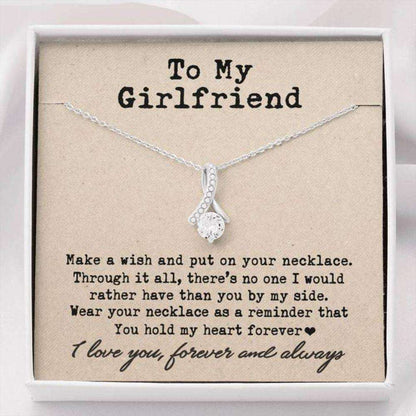Girlfriend Necklace, To My Girlfriend Necklace Gift “ You Hold My Heart Forever Gifts For Boyfriend Rakva