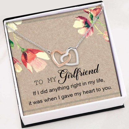 Girlfriend Necklace “ To My Girlfriend Necklace Gifts “ Necklace With Gift Box For Birthday Christmas Gifts For Friend Rakva