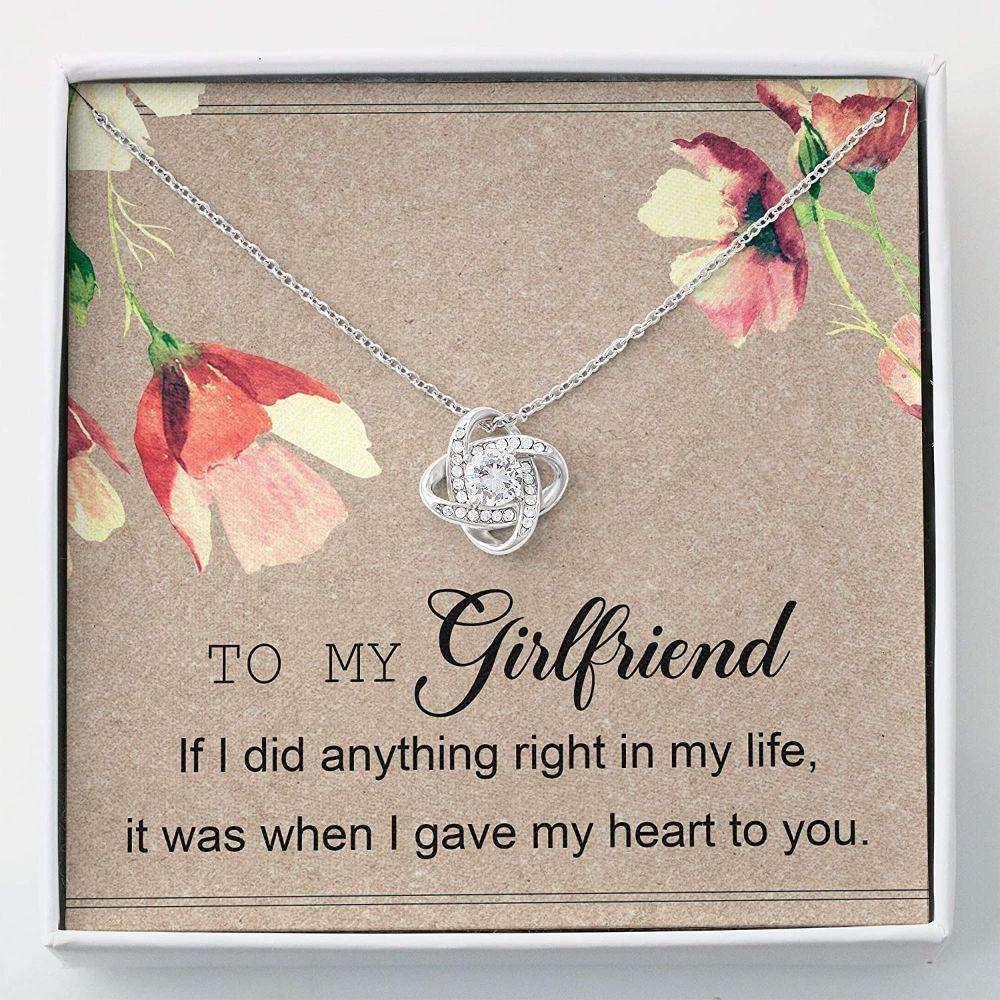 Girlfriend Necklace “ To My Girlfriend Necklace Gifts “ Necklace With Gift Box For Birthday Christmas Gifts For Friend Rakva