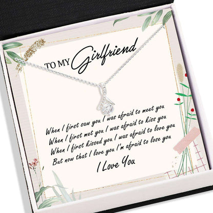 Girlfriend Necklace, To My Girlfriend Necklace With Box Card Message “ Jewelry For Girlfriend For Her Gifts For Friend Rakva