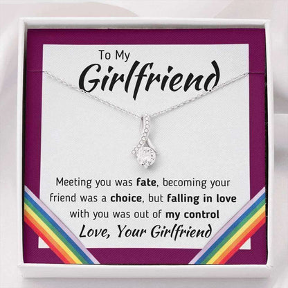 Girlfriend Necklace, To My Girlfriend Œlove, Your Girlfriend” Necklace Pride Lgbt Gift For Gay Gifts For Friend Rakva