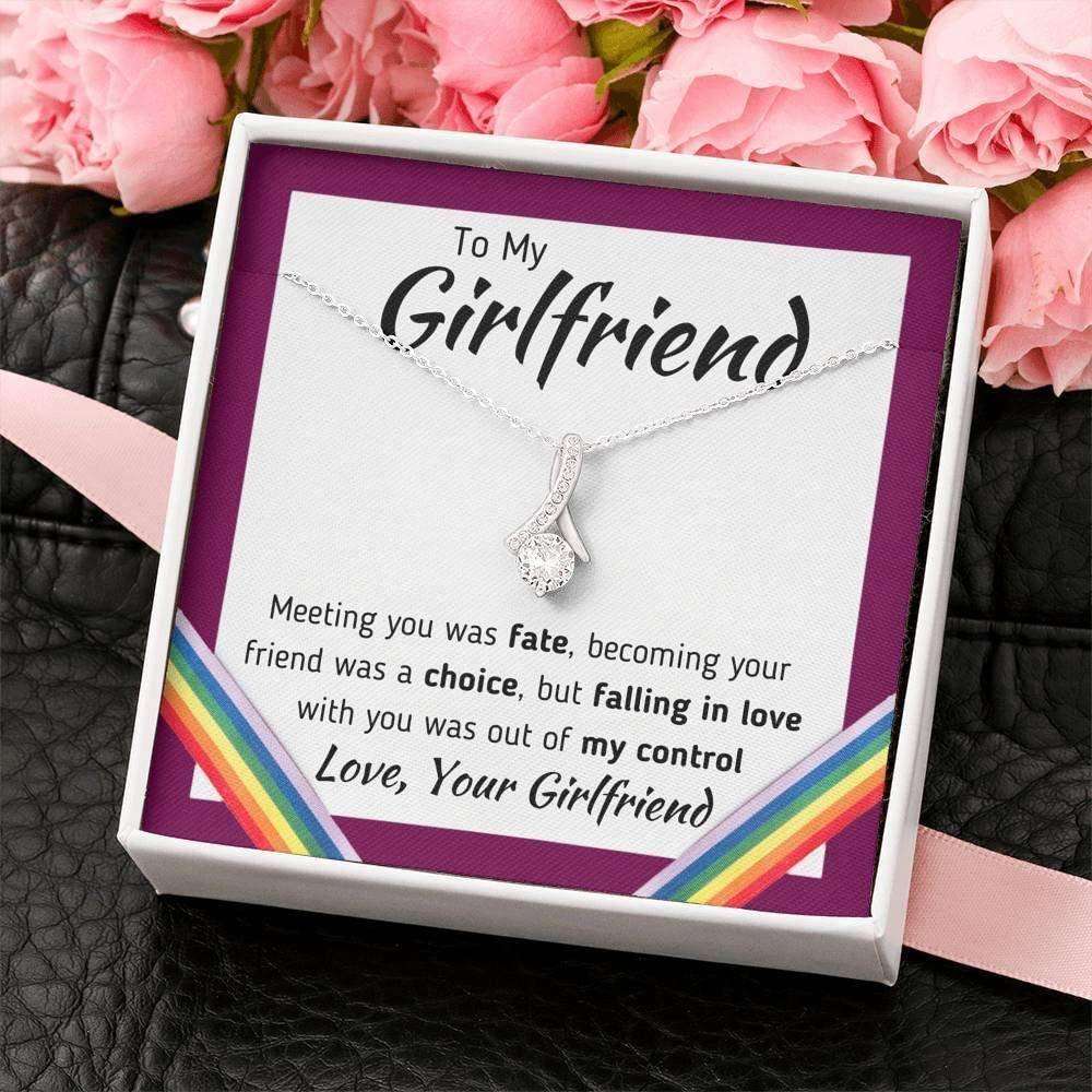 Girlfriend Necklace, To My Girlfriend Œlove, Your Girlfriend” Necklace Pride Lgbt Gift For Gay Gifts For Friend Rakva