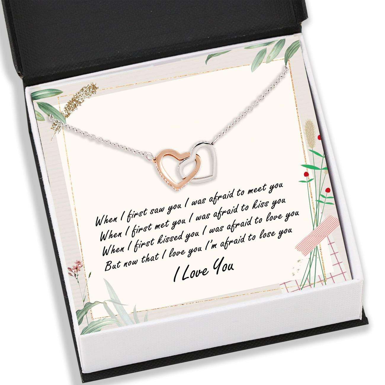 Girlfriend Necklace, To My Love, Girlfriend Necklace Box Card Message “ Jewelry For Girlfriend For Her For Karwa Chauth Rakva