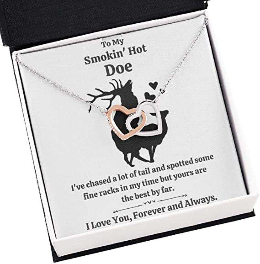 Girlfriend Necklace, To My Smokin’ Hot Doe Œtail” Necklace Gift For Karwa Chauth Rakva