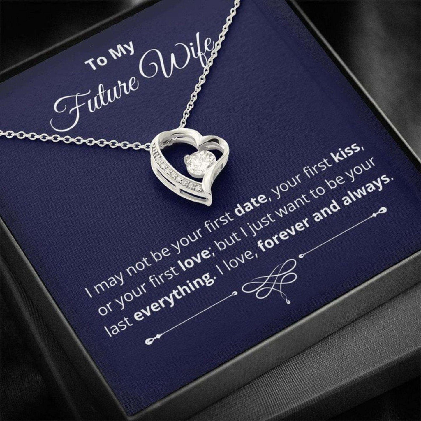 Girlfriend Necklace, Valentine’S Day Necklace, Gift For Girlfriend From Boyfriend, Promise Necklace For Fiance Gifts For Friend Rakva