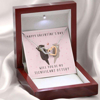 Girlfriend Necklace, Valentine’S Gift For Girlfriend “ Valentine’S Day Gift “ Will You Be My Significant Otter Gifts For Friend Rakva