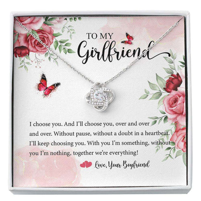 Girlfriend Necklace, Valentines Day Necklace Gifts, Girlfriend Gifts, Best Valentine’S Day Necklace Gift, To My Girlfriend Custom Necklace Gifts For Friend Rakva