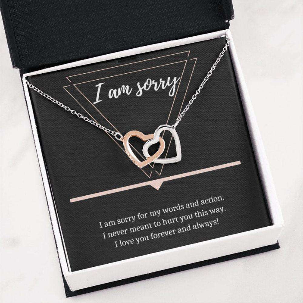 Girlfriend Necklace, Wife Necklace, Apology Gift, I Am Sorry Necklace Gift, Sorry Card, Apology Necklace For Her Gifts For Friend Rakva