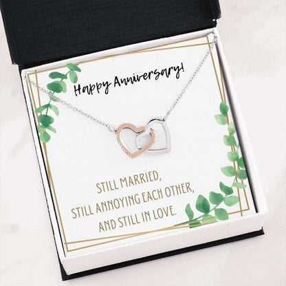 Girlfriend Necklace, Wife Necklace, Happy Anniversary Necklace Gift For Girlfriend Babe Fiance Love Wife Wifey For Karwa Chauth Rakva