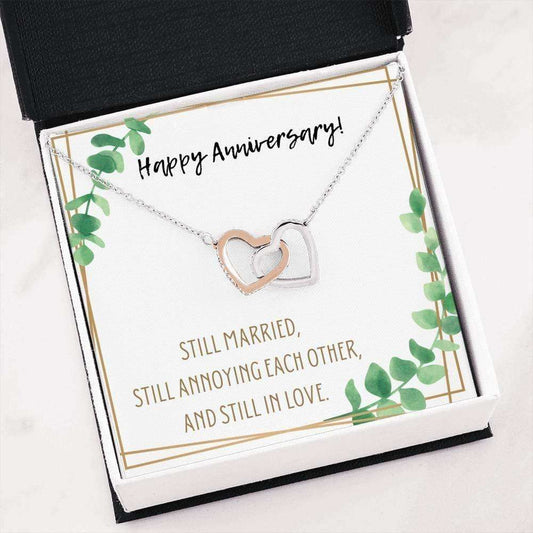 Girlfriend Necklace, Wife Necklace, Happy Anniversary Necklace Gift For Girlfriend Babe Fiance Love Wife Wifey For Karwa Chauth Rakva