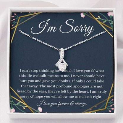 Girlfriend Necklace, Wife Necklace, I’M Sorry Necklace Apology Gift, Gift For Wife/Girlfriend/Partner For Karwa Chauth Rakva