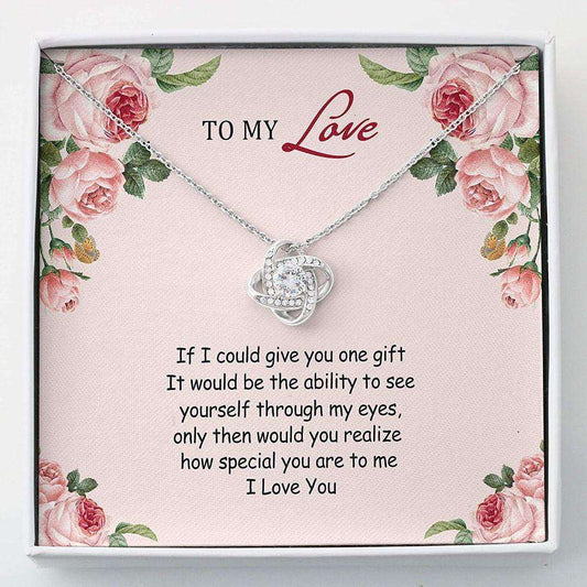 Girlfriend Necklace, Wife Necklace, My Love Necklace “ Necklace Gift For Her “ Love Knots For Karwa Chauth Rakva